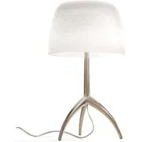 Lumiere Small Table Lamp with On/Off Switch - Champagne, Glass