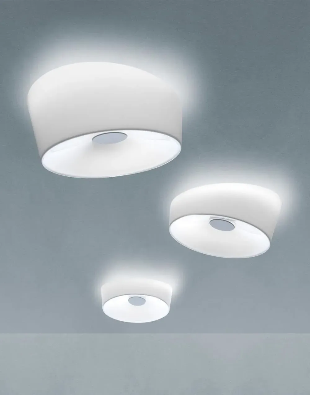 Lumiere XX XXS Ceiling Wall Light - Grey, Aluminium
