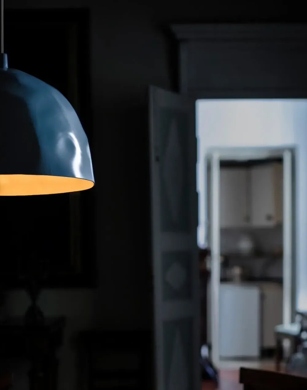 Pendant Light with Dented Details - Frost, Plastic