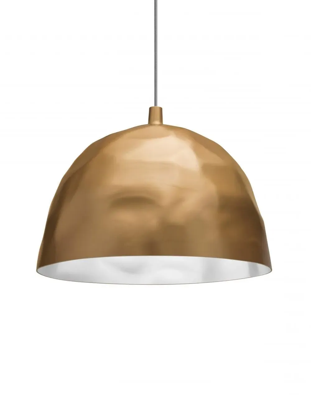 Pendant Light with Dented Details - Frost, Plastic