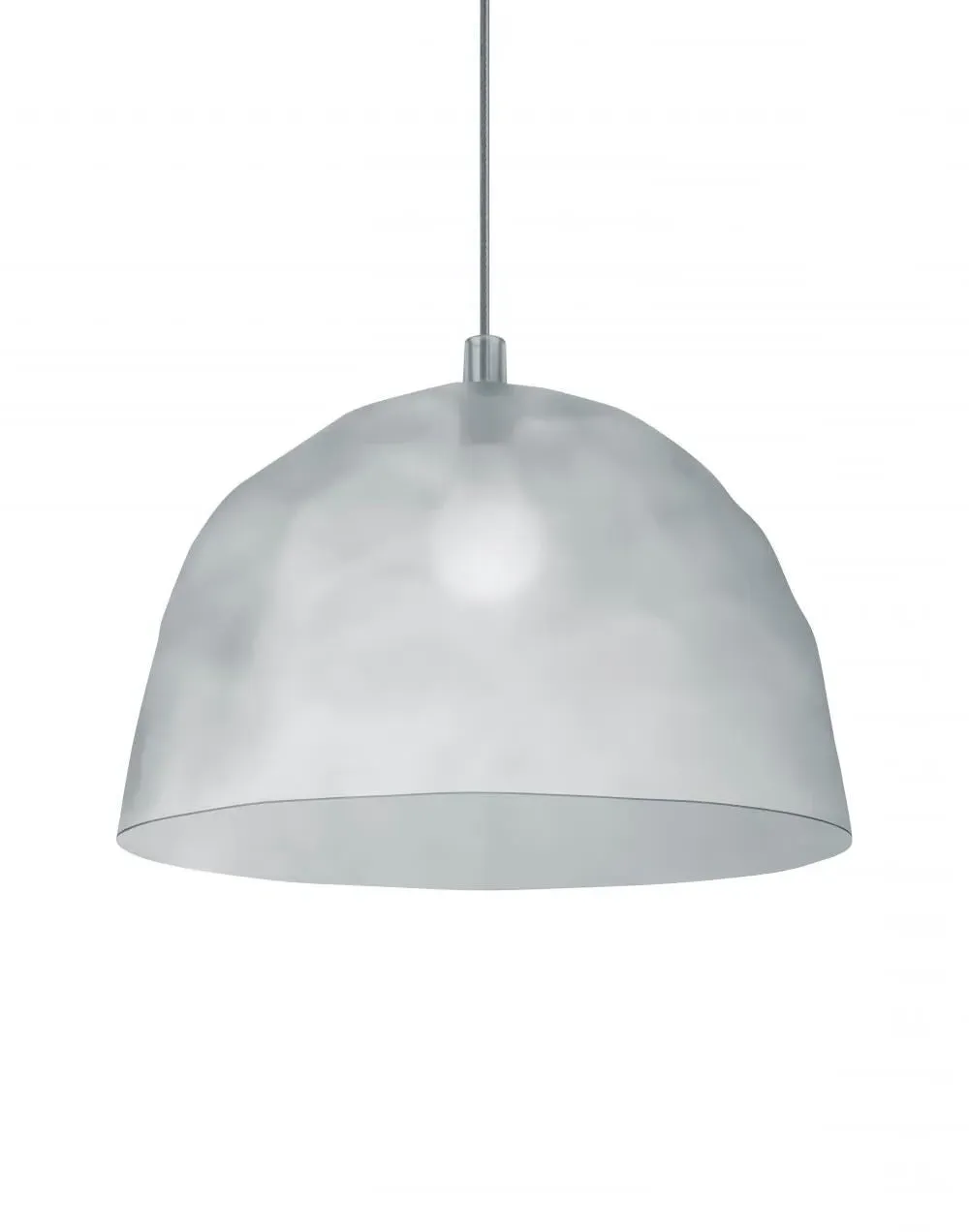 Pendant Light with Dented Details - Gold, Plastic