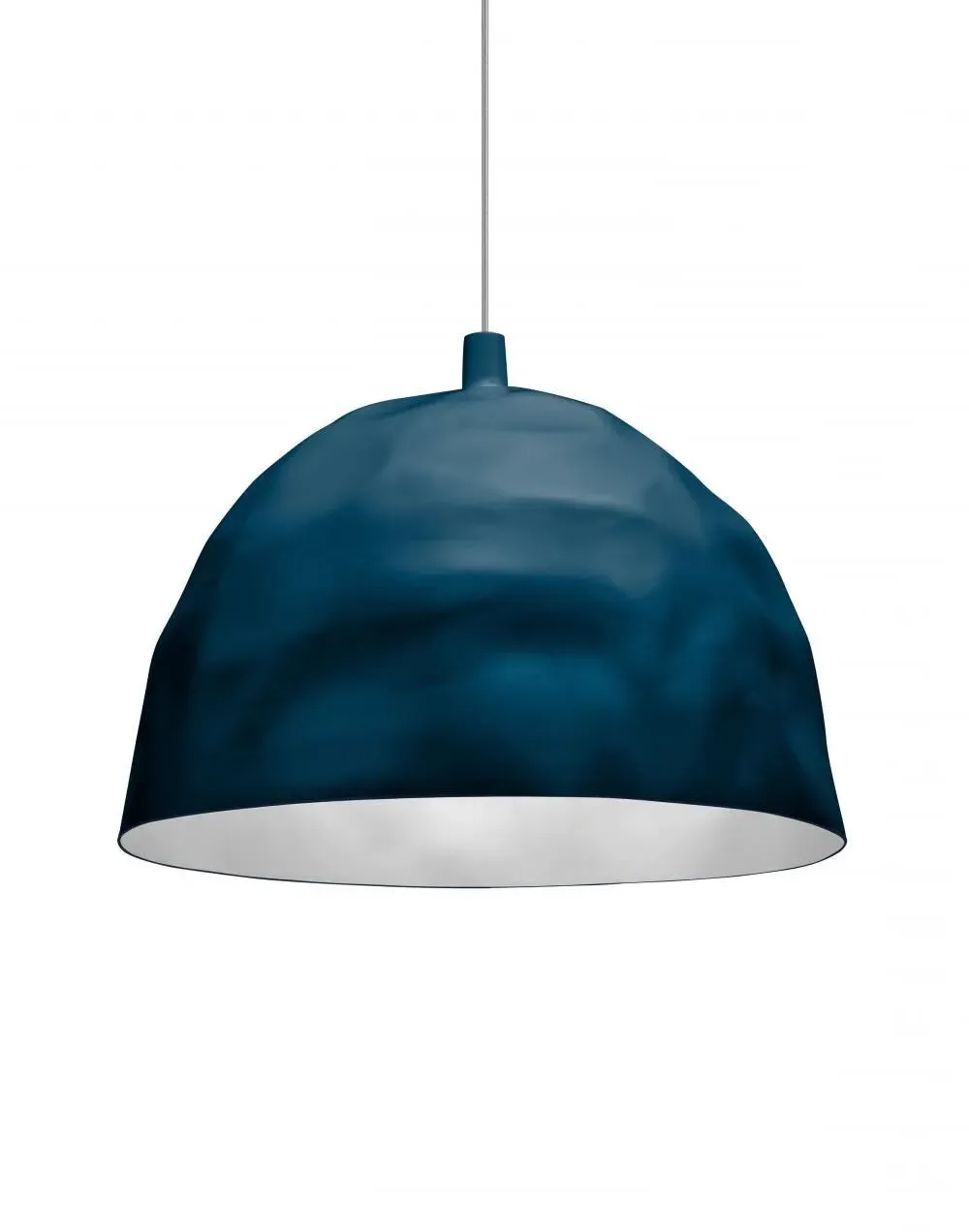 Pendant Light with Dented Details - Petroleum, Plastic