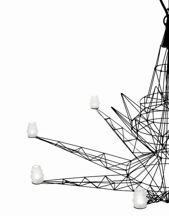 Pendant Light with Glass Diffuser - Metal