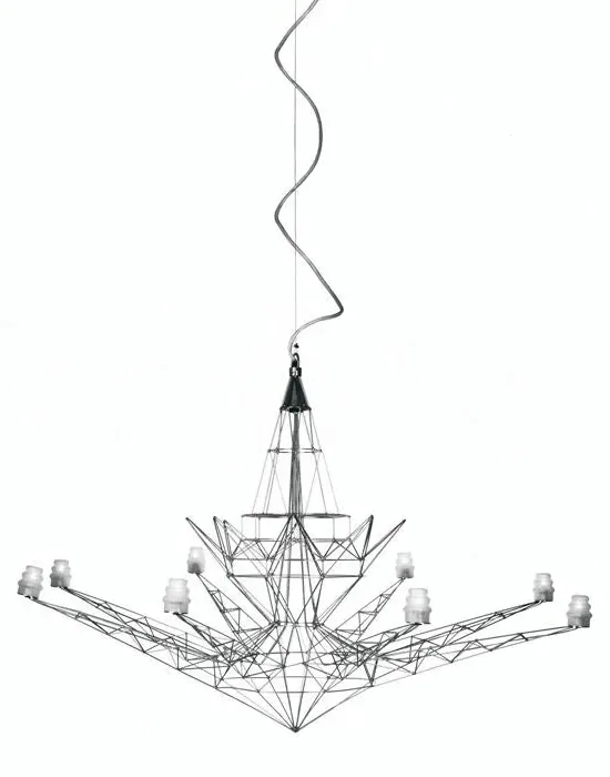 Pendant Light with Glass Diffuser - Metal image