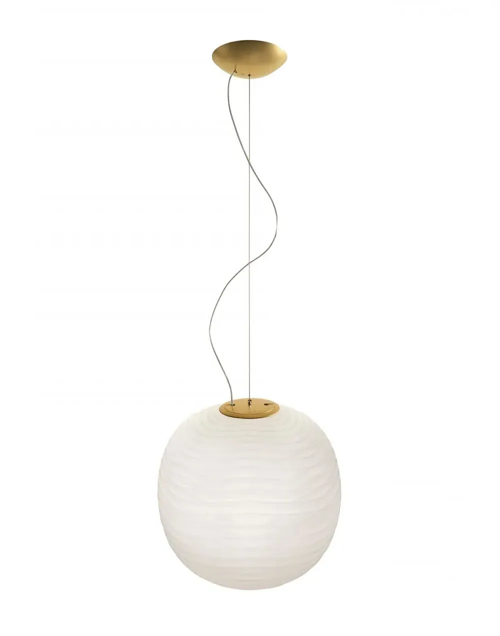 Pendant Light with Hand-Blown Glass - White
