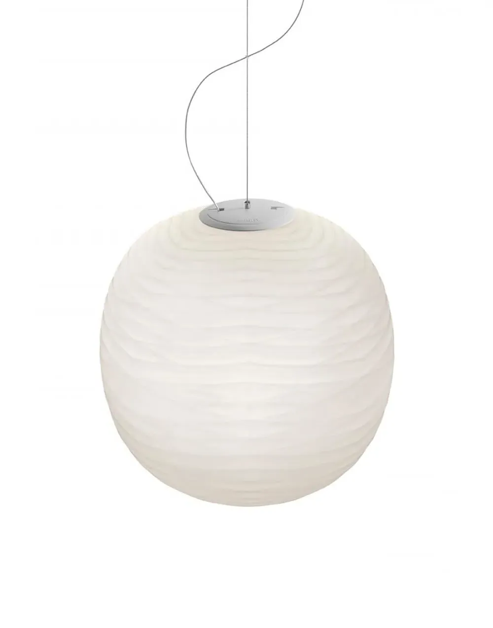 Pendant Light with Hand-Blown Glass - White