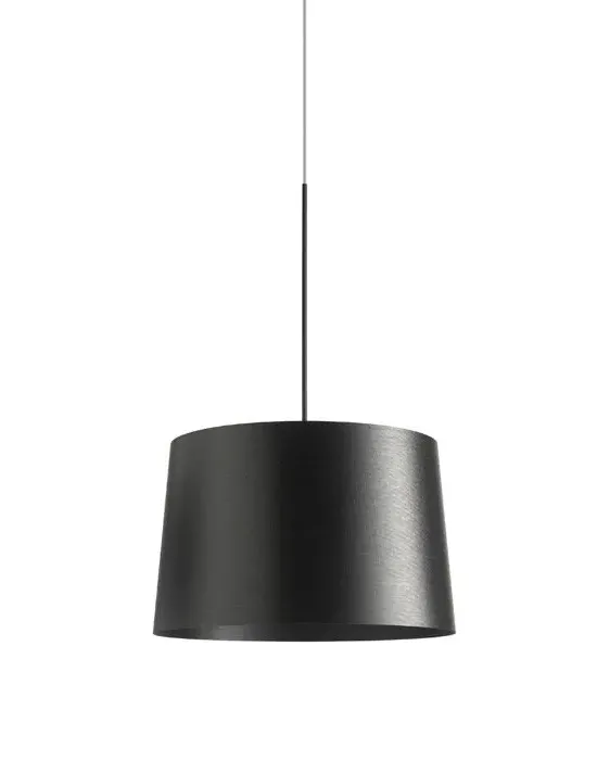 Pendant Light with LED - Black, Glass Fibre