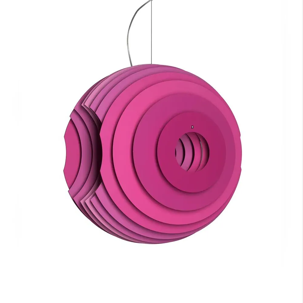 Pendant Light with Slat Design - Aluminium