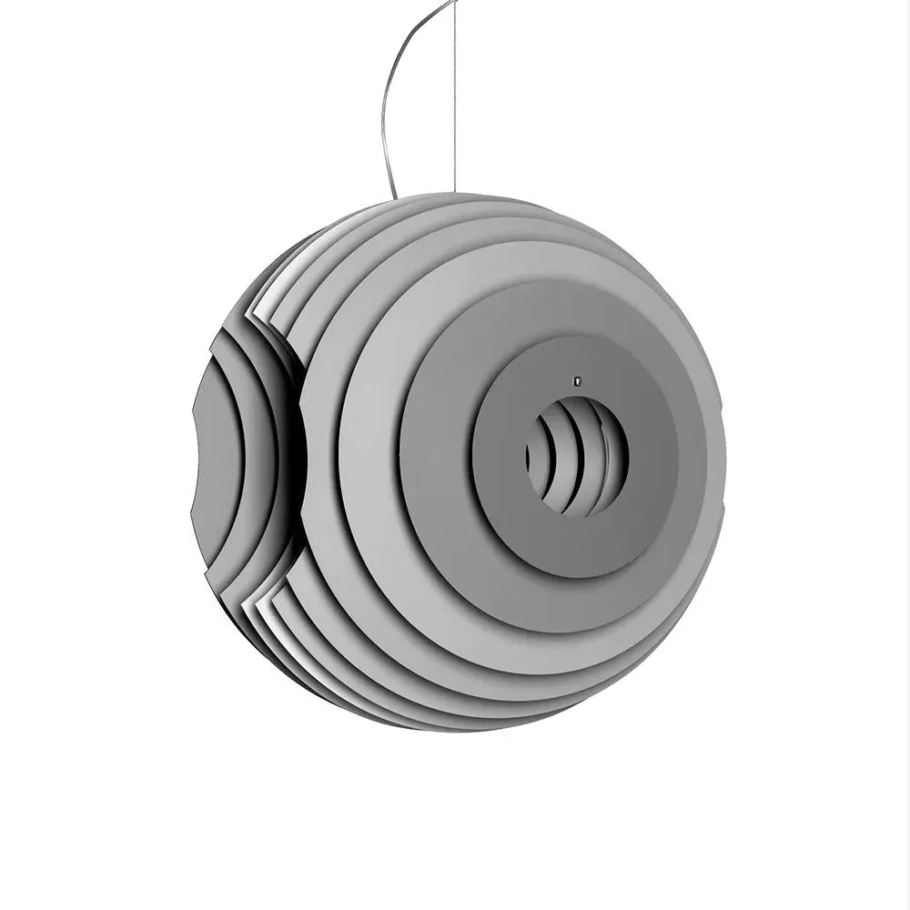 Pendant Light with Slat Design - Fucsia