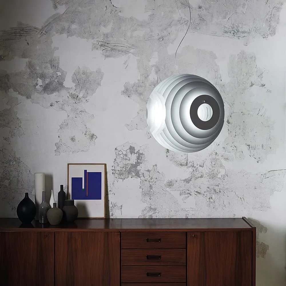 Pendant Light with Slat Design - Fucsia