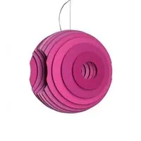 Pendant Light with Slat Design - Fucsia
