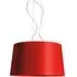Pendant Light with Wire Detail - Crimson, Glass Fibre