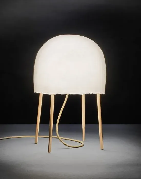 Shadow-Free Table Lamp - Washi Paper, Ash Wood