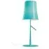 Small Table Lamp with Dimmer - Aqua, Metal