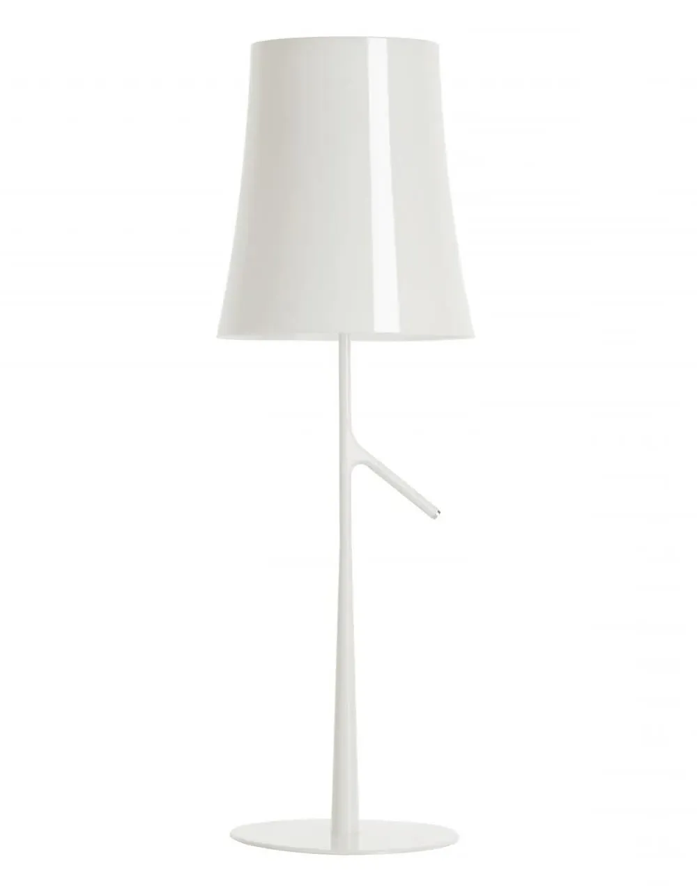Small Table Lamp with Dimmer - White, Metal