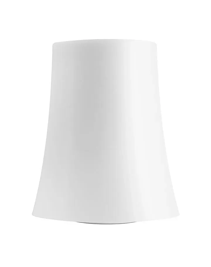 Small Table Lamp with Opal Shade - White