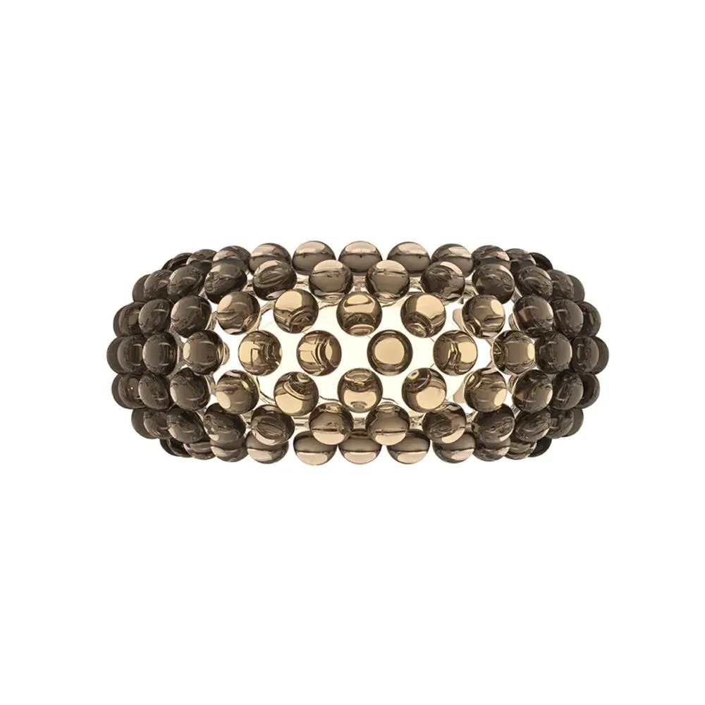 Small Wall Light with LED - Grey, Glass