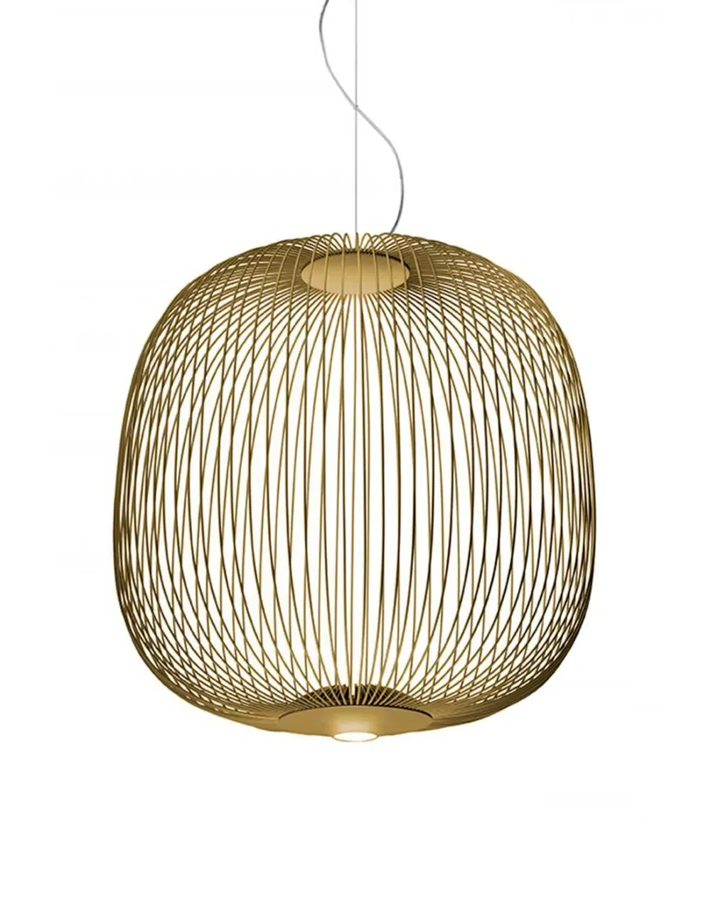 Spokes 2 Pendant Light - White, Steel