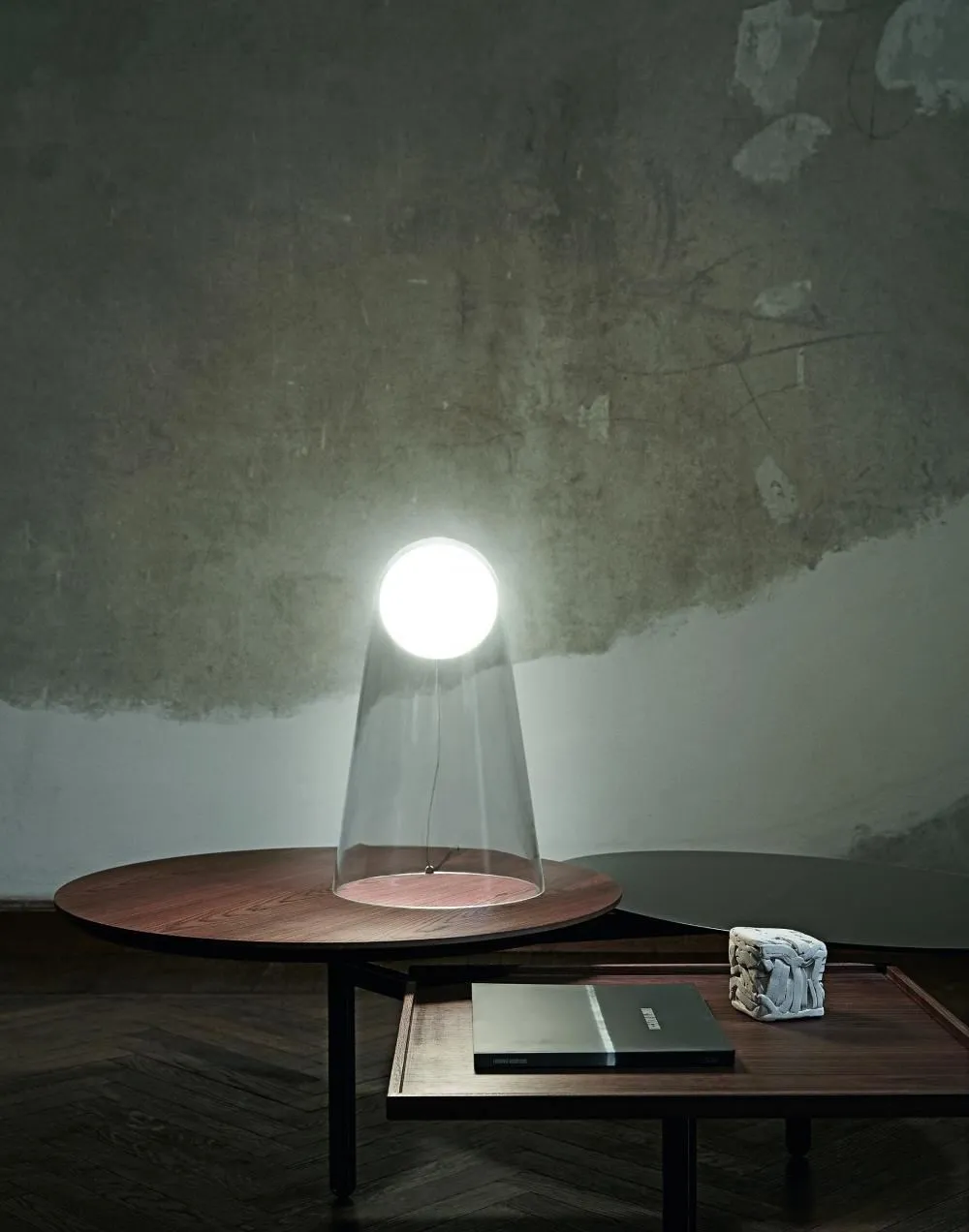 Table Lamp Dimmable - Clear, Glass