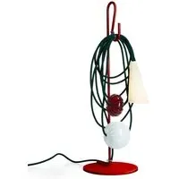 Table Lamp with Cable Design - Red, Mixed