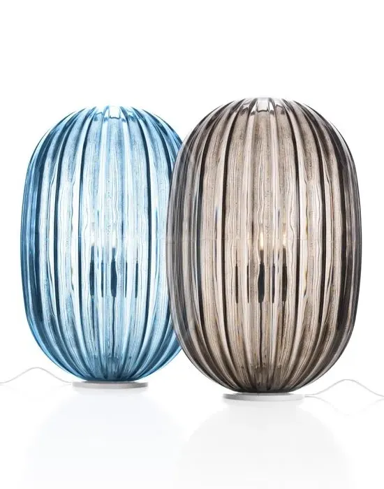 Table Lamp with Dimmer Switch - Blue, Steel