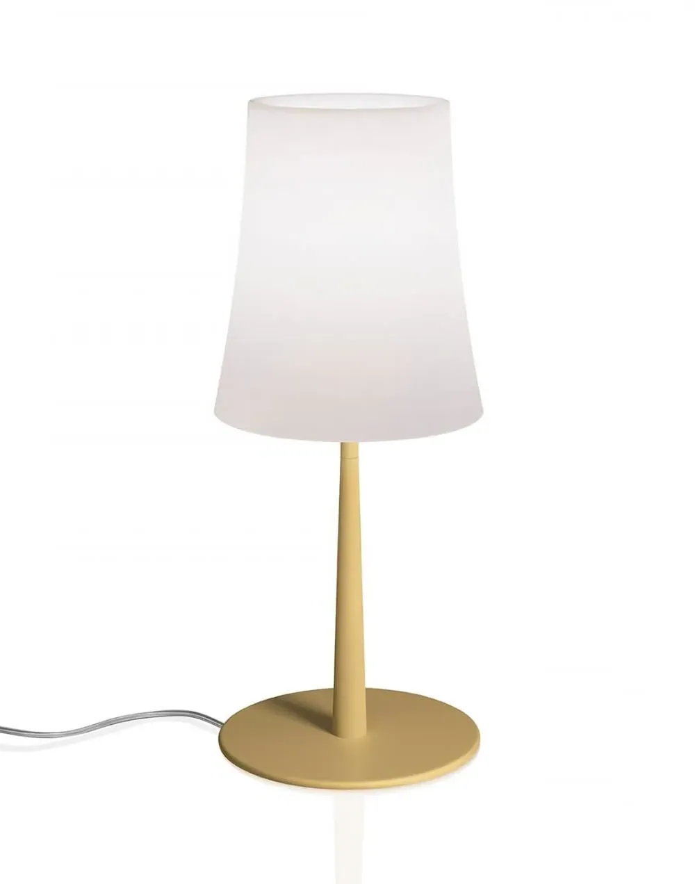 Table Lamp with Flared Shade - Blue, Polycarbonate