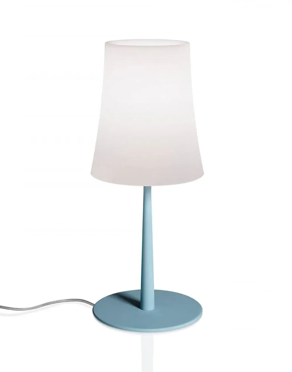 Table Lamp with Flared Shade - Green, Polycarbonate