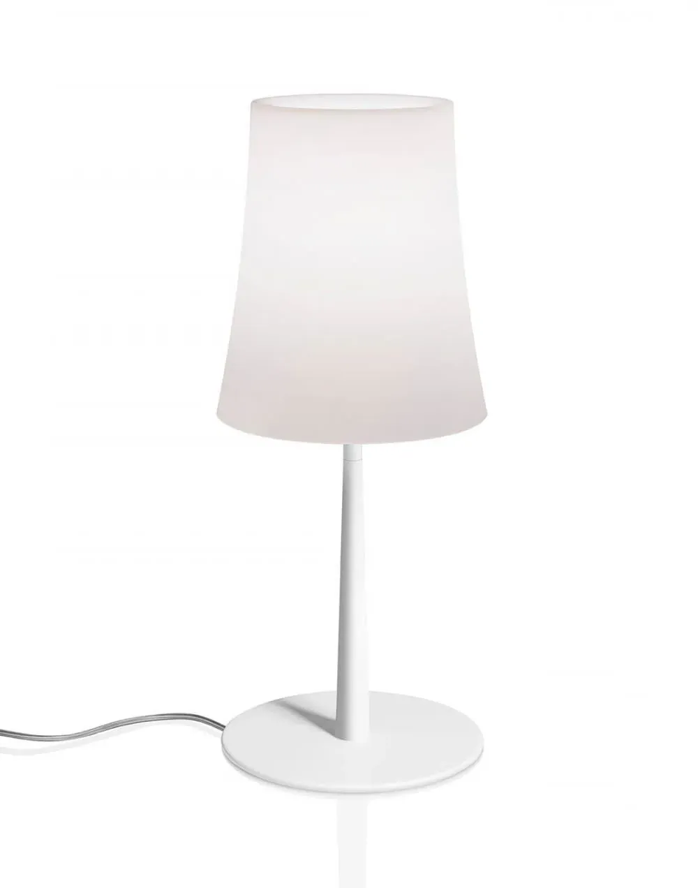 Table Lamp with Flared Shade - Yellow, Polycarbonate
