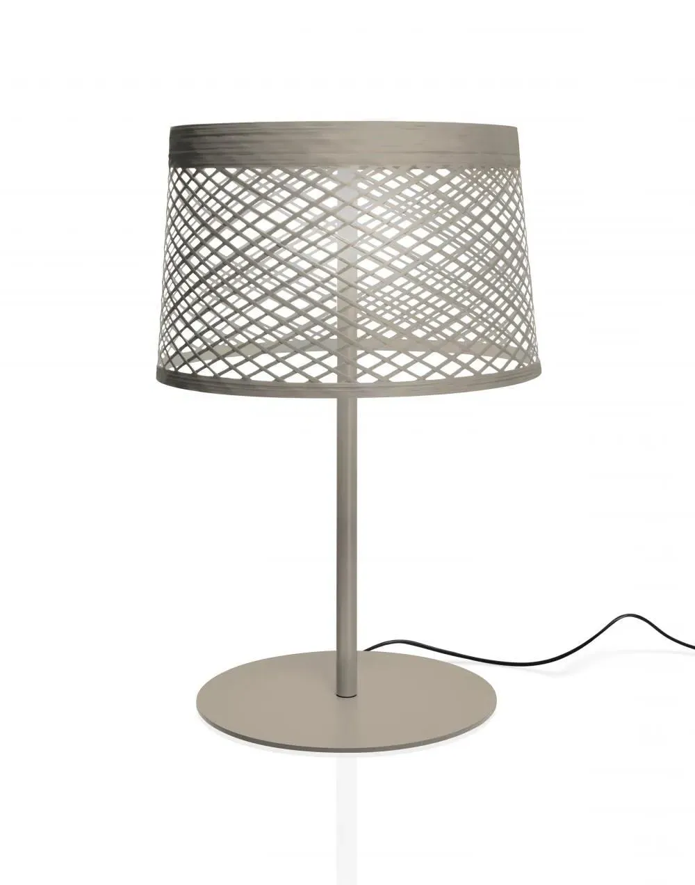 Table Lamp with Woven Shade - Red, Composite