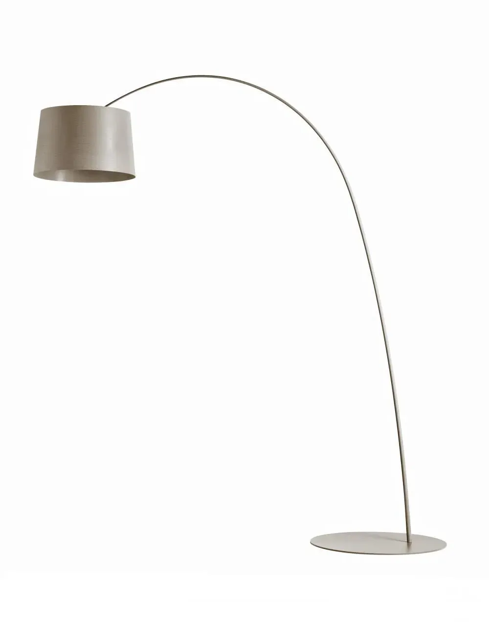 Twiggy Curved Floor Lamp - Greige, Glass Fibre