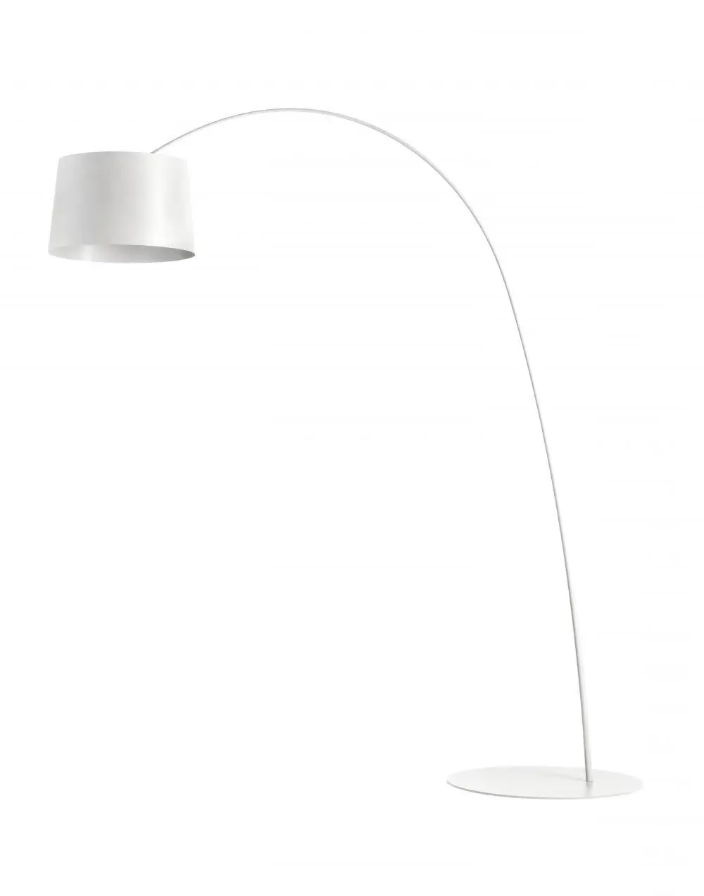 Twiggy Curved Floor Lamp - White, Glass Fibre