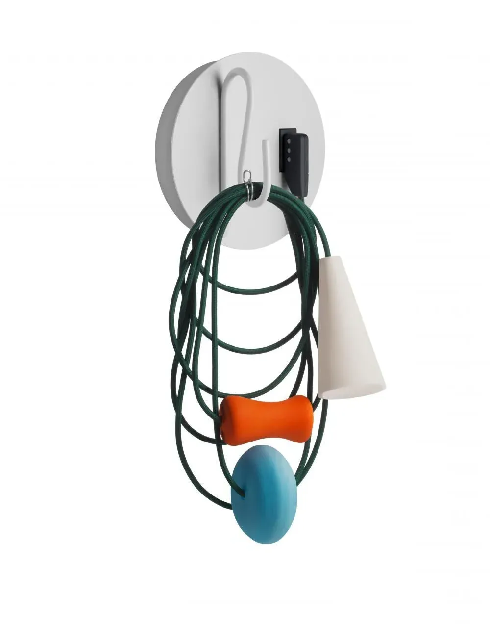 Wall Light with Cable Design - Green, Mixed