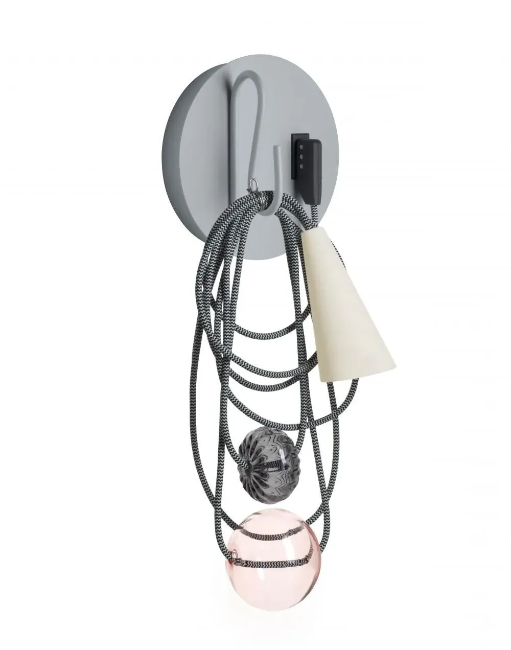 Wall Light with Cable Design - Orange, Mixed