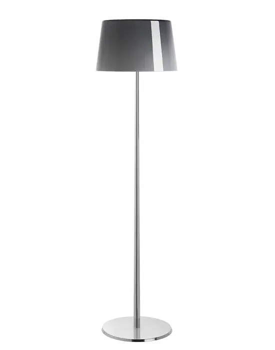 XXL Floor Light with Glass Shade - Black, Metal