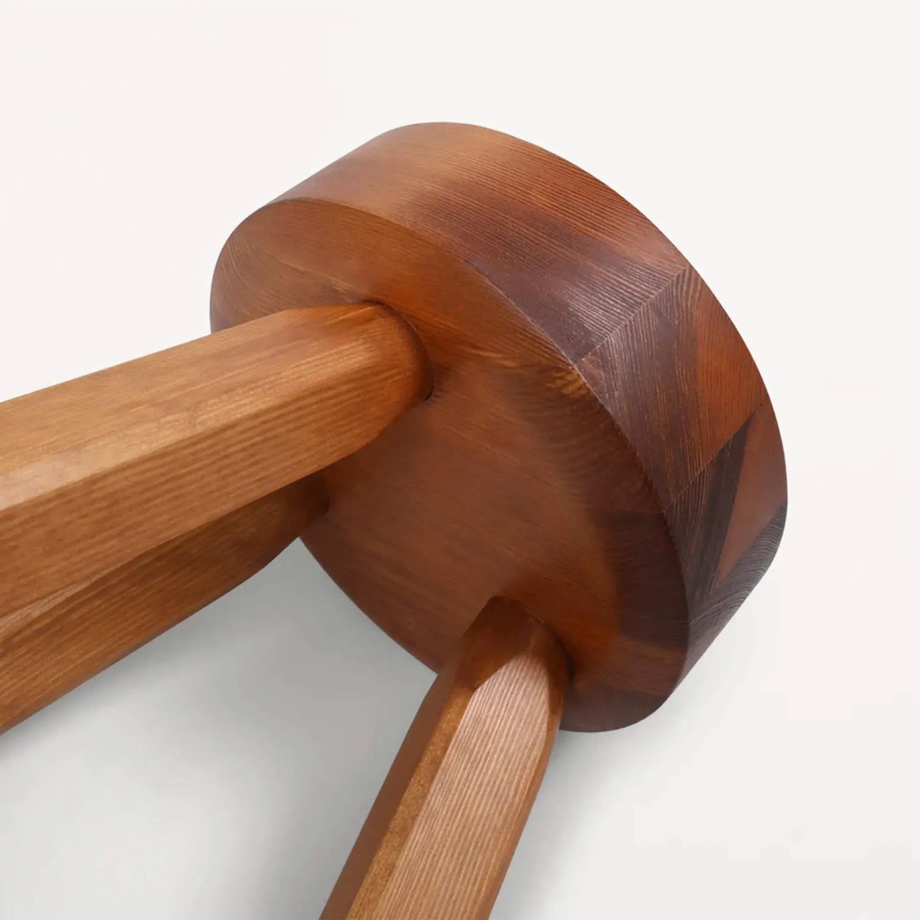 3-Leg Stool Multifunctional - Dark Pine Wood