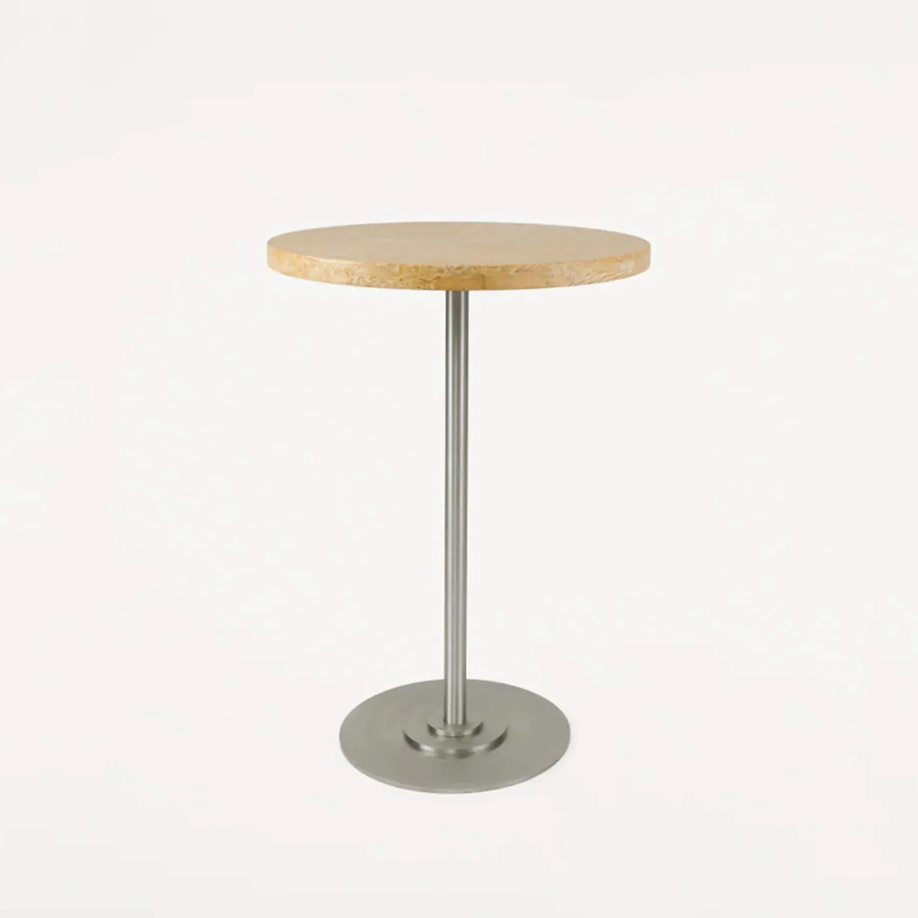 57 Small Round Table - Yellow, Limestone