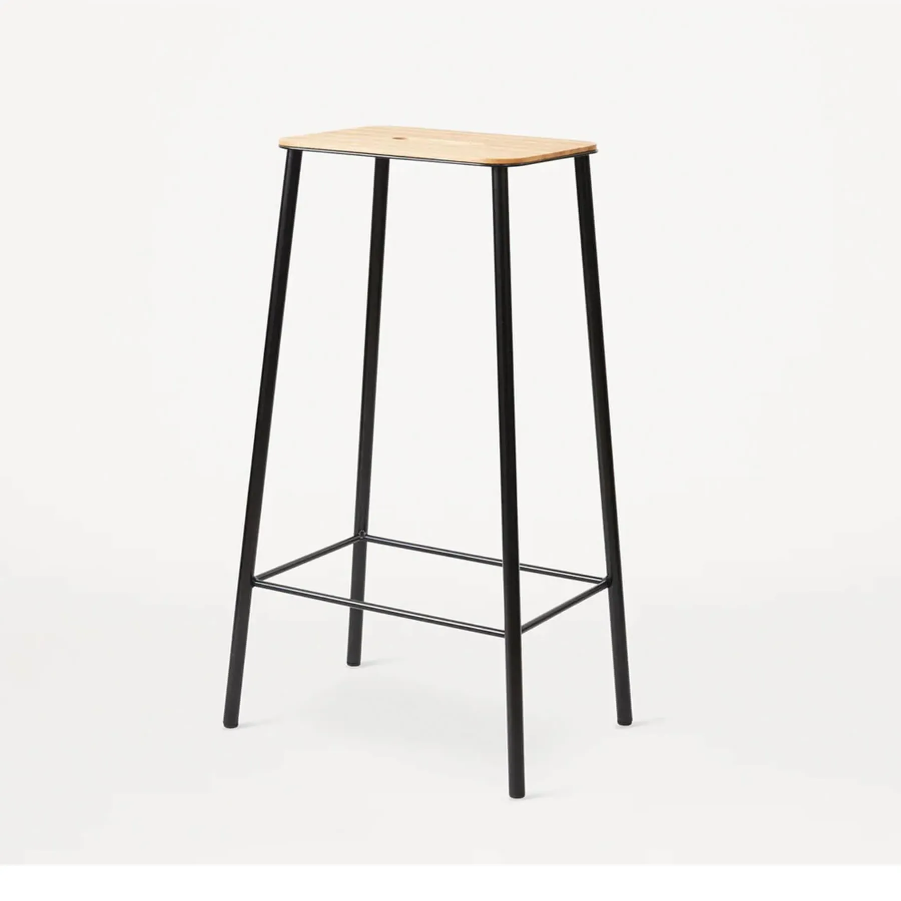 Bar Stool Industrial Design - Oak, Steel