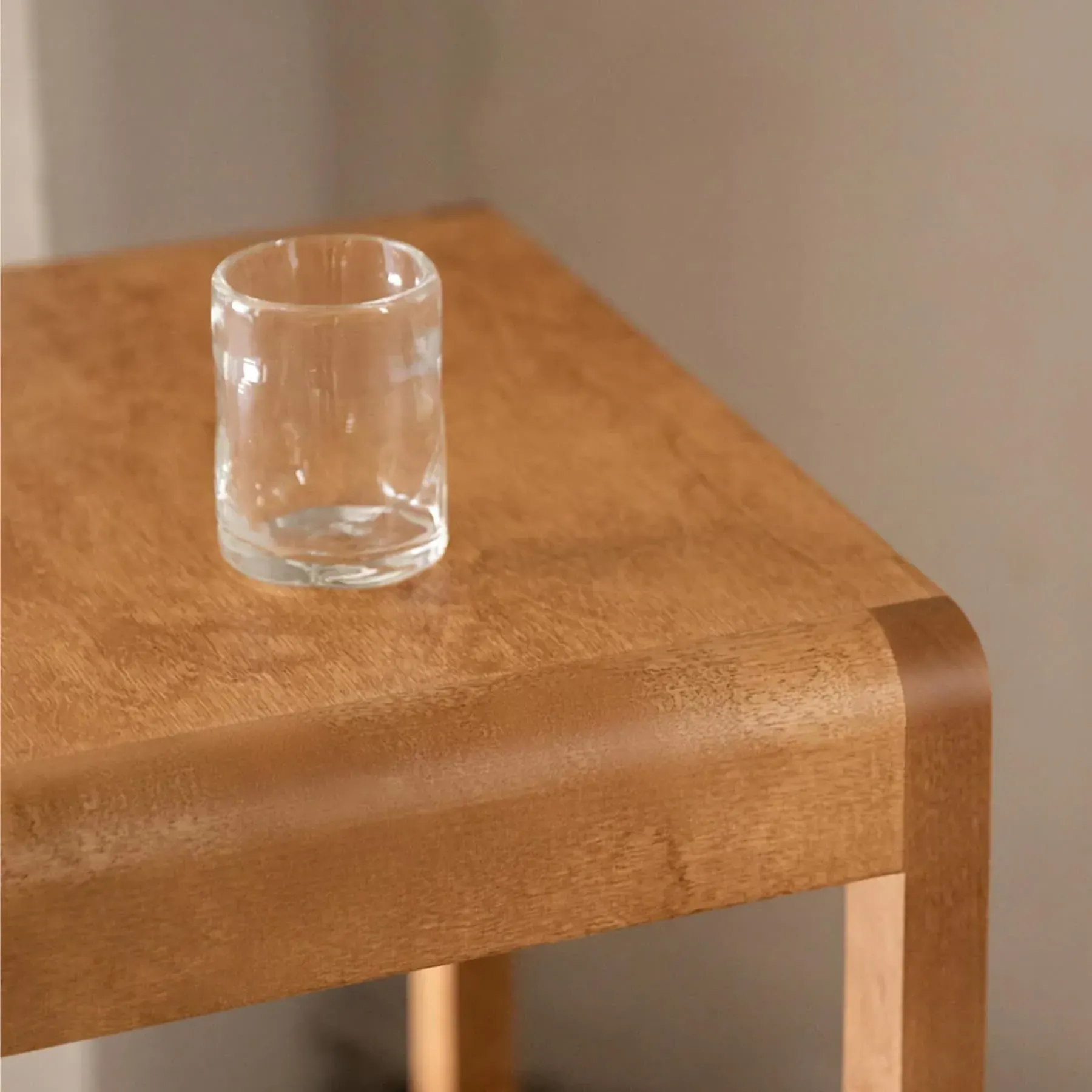 Bar Stool with Rounded Corners - Natural, Birch