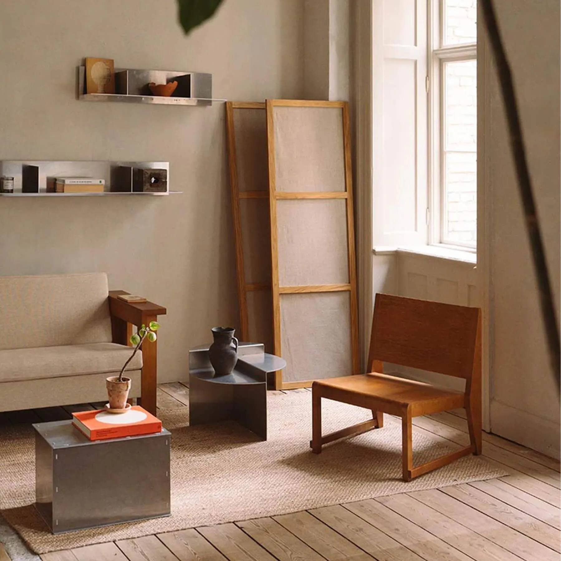 Easy Chair with Mortise Joints - Dark Brown