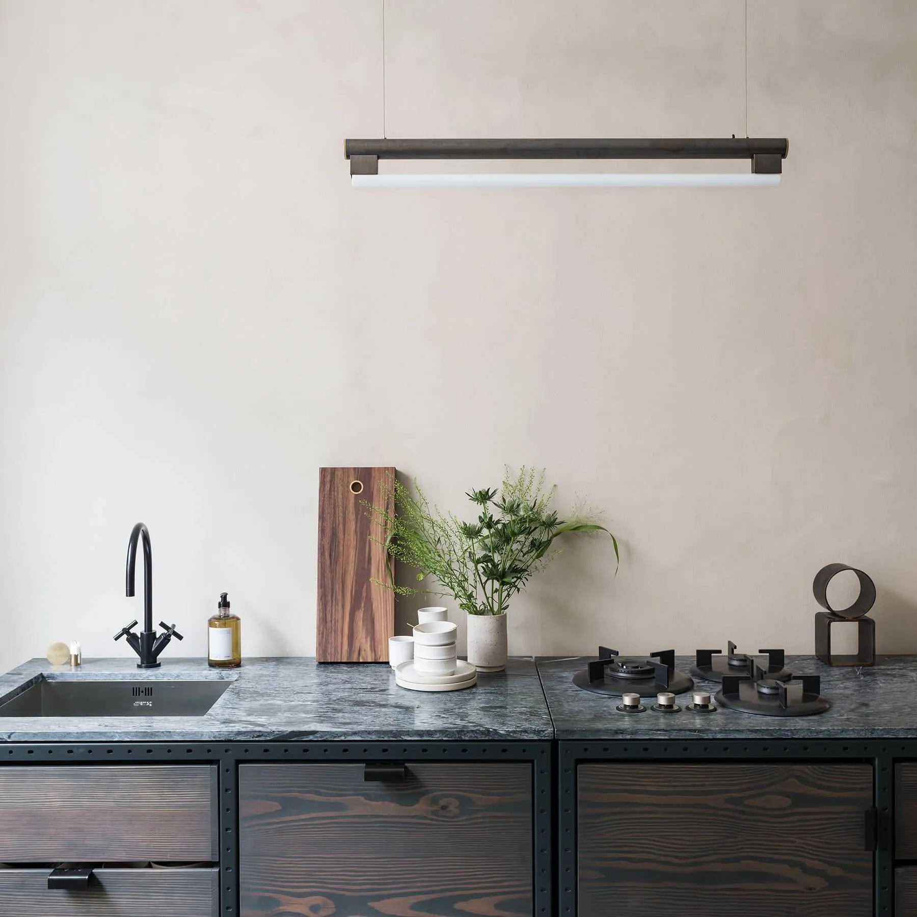 Eiffel Pendant Light - Blackened Steel