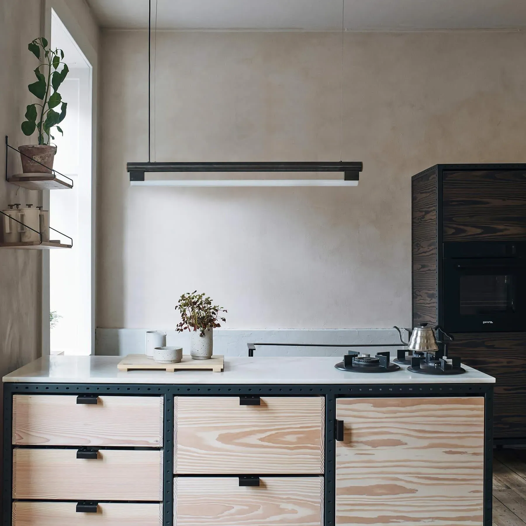 Eiffel Pendant Light - Blackened Steel