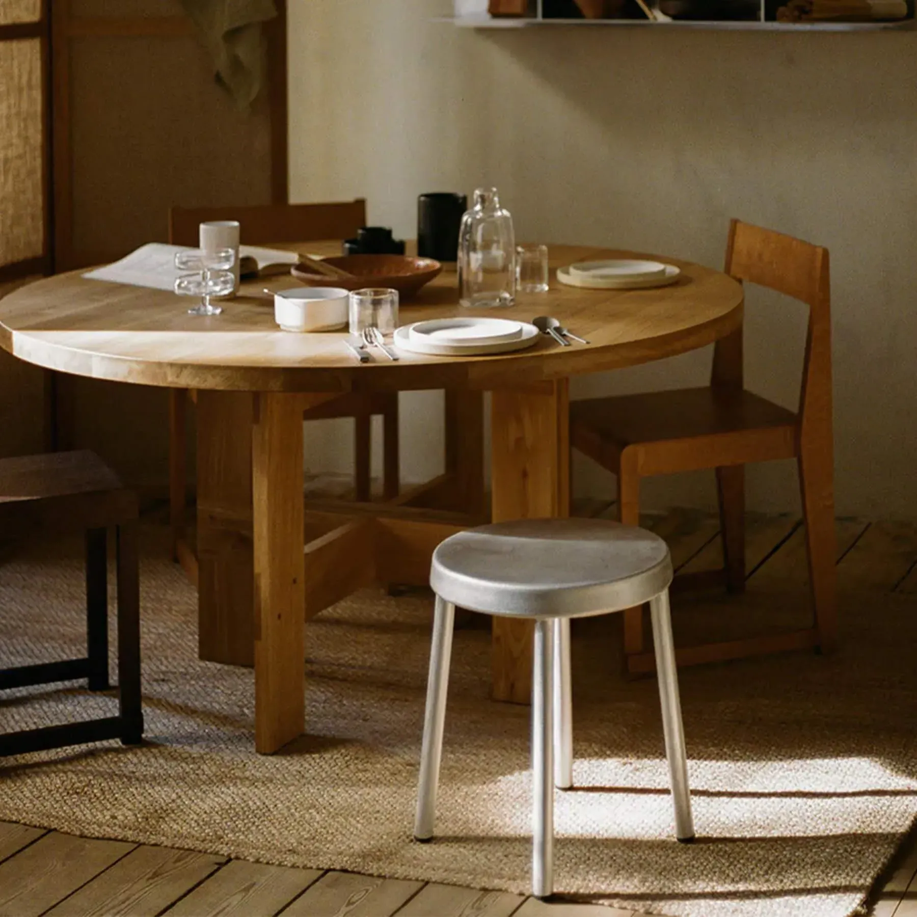 Outdoor Stool - Aluminium