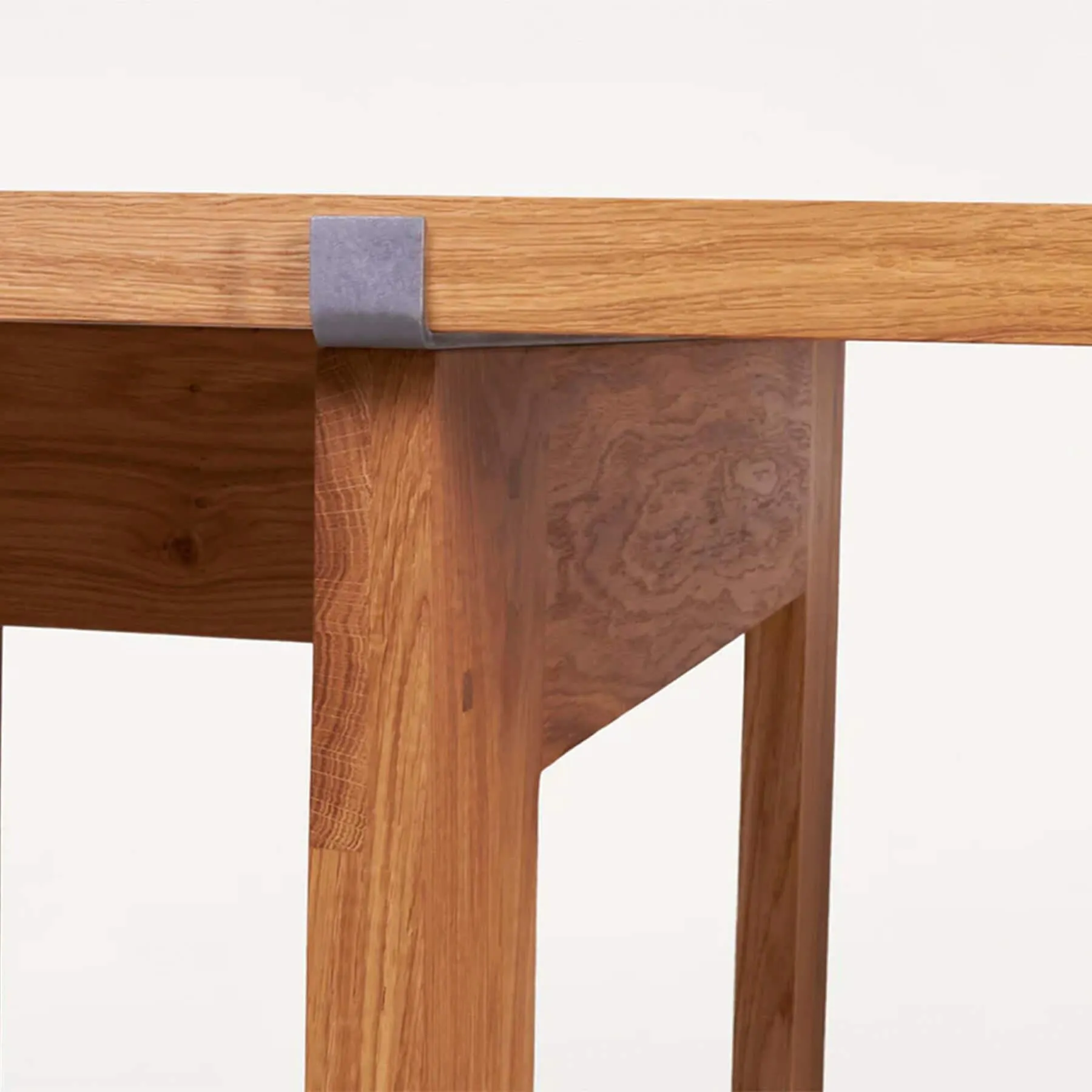 Rectangular Dining Table with Planks - Dark Oak