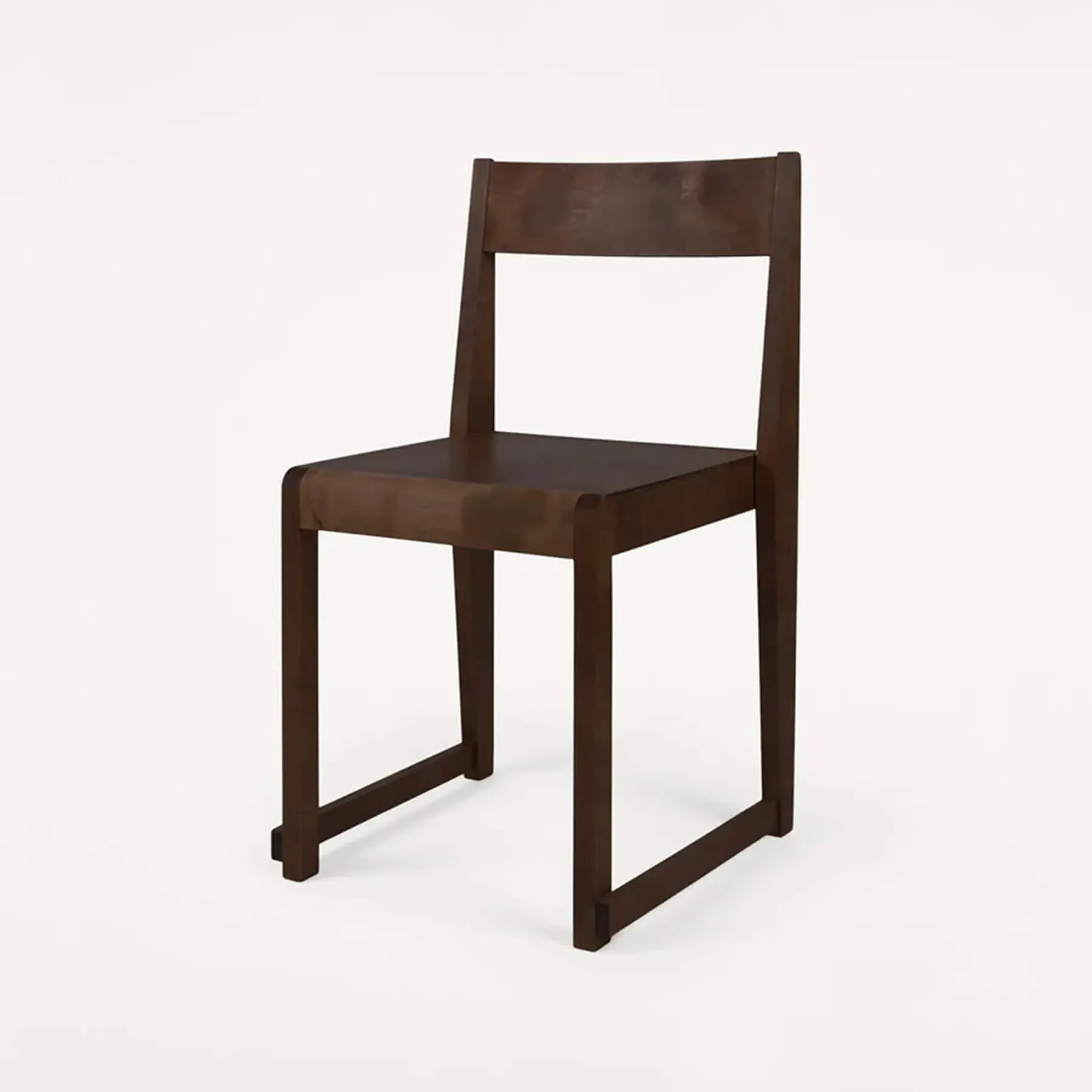 Stackable Dining Chair - Dark Brown, Birch Wood image