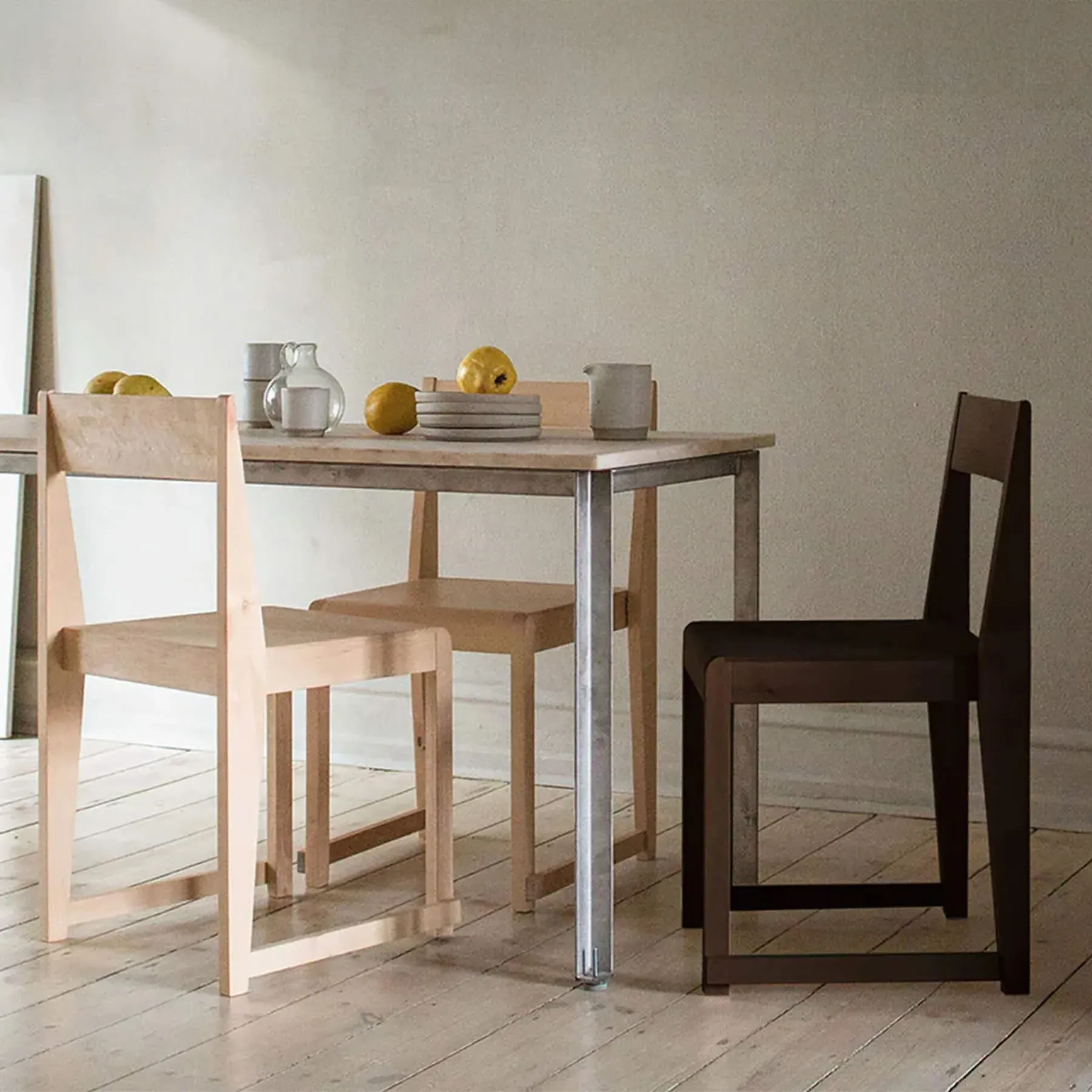 Stackable Dining Chair - Natural, Birch Wood