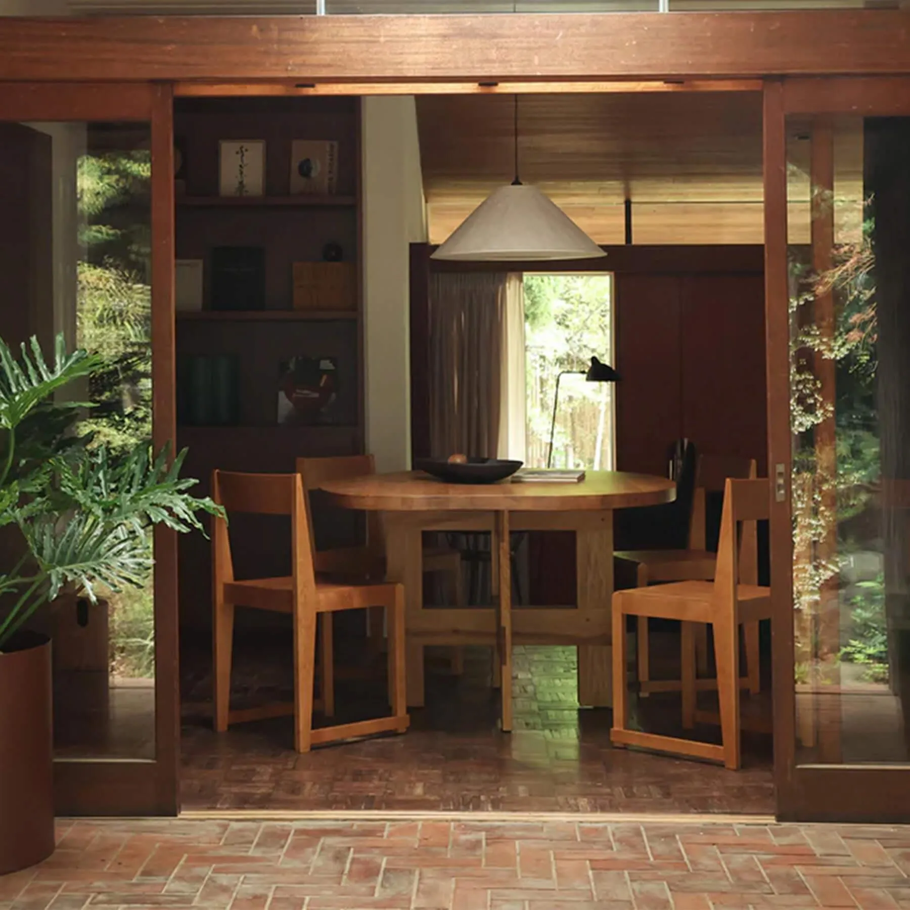 Stackable Dining Chair - Warm Brown, Birch Wood