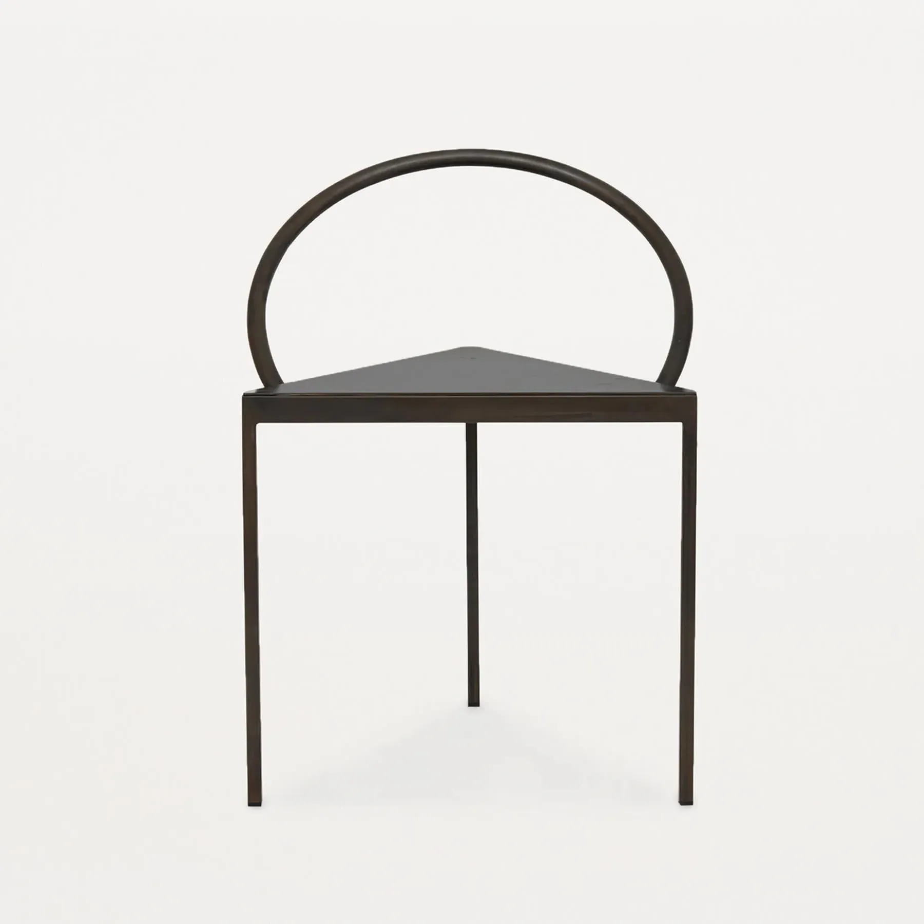 Triangular Dining Chair - Black, Steel image