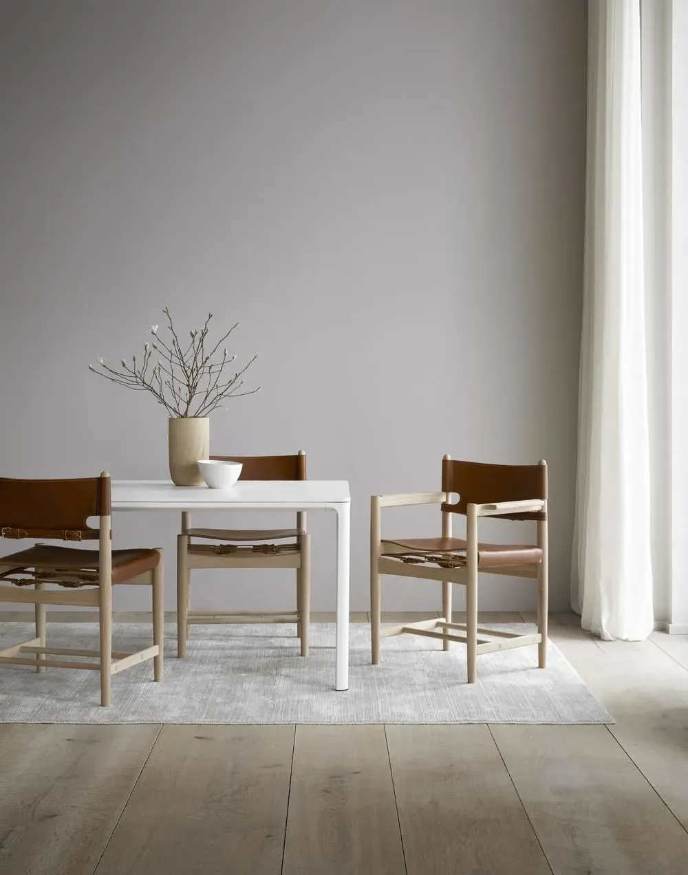 Dining Chair with Arms - Black, Oak