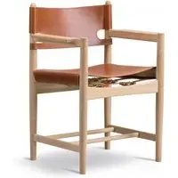 Dining Chair with Arms - Black, Oak