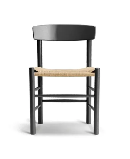 Dining Chair with Woven Seat - White, Oak